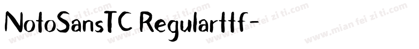 NotoSansTC Regularttf字体转换